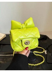 1pc Popular New Fashion Chain Diamond Embossed Shoulder Messenger Bag High Value Color Fresh Embossed Square Beautiful Fashion Shoulder Handbag Chain Small Square Bag Fashionable And Textured Fashion