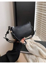 1 قطعة حقيبة جلد عبر الجسم أنيقة فاخرة بتصميم فتاة كيوت؛ حقيبة بطراز جديد وعصري، بألوان زاهية ومنشطة لنفسية ال