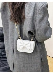 Unique Design Bow Girl Cute Stylish Minimalist Shoulder Diagonal Crossbody Bag