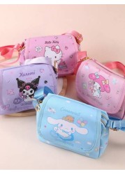 Sanrio زنبيل حامل مفاتيح محفظة نقود هاتف كرتوني للأطفال ماركة ساتريو، حقيبة كروس كيوت على الكتف ل- K T كلب كبير الأ