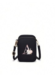 1pc Fashionable And Simple Cross Body Walking Mini Bag Vertical Coin Purse With Mobile Phone Pocket Casual Travel Back To School Gift