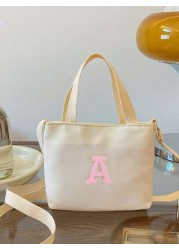 1Pc New Mini Casual Versatile And Diy 26 Letter Crossbody Bag For Back To School Season Suitable For Elementary School Junior High School High School And College Students Suitable For Daily Use When G