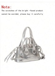 1pc Plain PU Leather Stone Texture Handbag Fashion Versatile Shoulder Crossbody Bag Suitable For Everyday Use