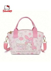 Sanrio 1pc Hello Kitty Sanrio Multipurpose Tote Cute Anime Shoulder Bag Cinnamoroll Tote Kids Tote Teen Tote For Christmas Gifts