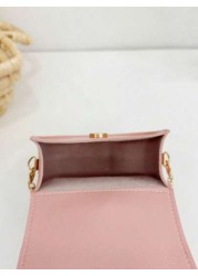 1pc New Fashion Pearl Handbag With Strap Butterfly Decor Mini Cross Body Bag