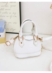 1pc Fashionable Textured Small Bag Fashionable Casual Shoulder Messenger Bag High End Korean Small Shell Bag Handbag Messenger Bag Lipstick And Coin Accessories Bag Pu Material High End Solid Color Co