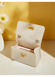 Gift Worthy Faux Pearl Decor Handheld Bag Mini Cute Crossbody Bag