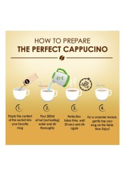 Nescafe Gold Cappuccino Sweetened Coffee Mix , 15.5g Pack of 10