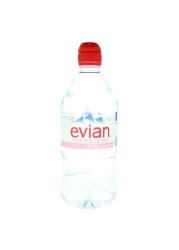evian Recycled Bottles Natural Mineral Water 750ml Sports Cap