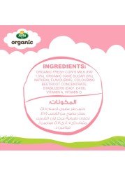 Arla Organic Strawberry Milk Multipack, 200ml Pack of 12