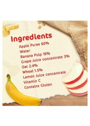 Nestle Cerelac My 1st Fruit and Cereal Blend Banana Apple and Oats Puree, from 6 Months, 90g Pack of 4