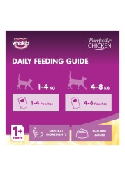 Whiskas Purrfectly Chicken Entree Wet Cat Food 85g Pack of 12
