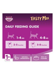 Whiskas Tasty Mix Mix of the Sea Collection Wet Cat Food 70g Pack of 12