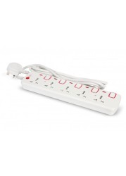 AFRA Universal Extension Cord, 5Way, 5 Universal Sockets, 5 Meter Cable, Easy Set-Up &amp; Storage, Shockproof, 250V, AF-005EXRD-5MT, With 2 Years Warranty