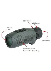 Vortex Optics Solo Monocular 8x25 Adjustable Eyecup Fully MultiCoated Lenses Rubber Armor NonSlip Grip Fogproof Waterproof Unlimited Unconditional Warranty
