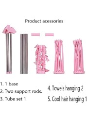 FITTO 3-Tier Rotating Clothes and Towel Organizer Dry Rack, Indoor/Outdoor Laundry Dryer, Space-Saving, Adjustable, Durable for Patio and Home Use
