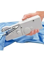 ماكينة خياطة يدوية ماكينة خياطة كهربائية صغيرة لاسلكية لإصلاحات سريعة على الأقمشة والملابس وملابس الأطفال غرزة يدوية محمولة