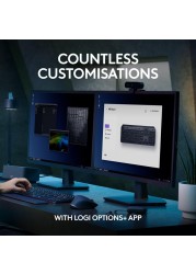 لوحة مفاتيح MX Keys S المتقدمة اللاسلكية المضيئة (الجرافيت) لوحة مفاتيح تخطيط إنجليزية دولية أمريكية لأجهزة الكمبيوتر التي تعمل بنظام Windows وLinux وChrome وMac