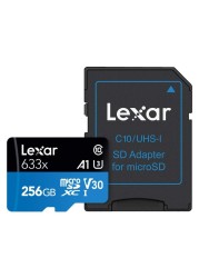 Lexar High Performance microSDHC with Adapter 633x 256GB UHS-I Black/Blue