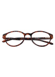 TOM OLIVER Blue Light Blocking Lightweight Computer Screen Glasses, Computer Reading/Gaming/TV/Phone for Women Men Teens Anti Eyestrain &amp; UV Glare (Round,Brown DA)