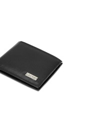 Inahom Bi-Fold Organised Wallet Flat Nappa Genuine and Smooth Leather Upper IM2021XDA0003-001-Black