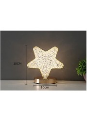 Smart Touch Portable Ramadan Star Shape Acrylic Table Lamp Led Light For Living Room Home
