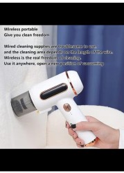 Radiotronics Wireless UV Mite Vacuum Cleaner 7500Pa Suction Dust Mite with UV LAMP Can Eliminate 99.99% of Bacteria And Dust Mites For Mattresses,Pillows,Sofas,Green (White)