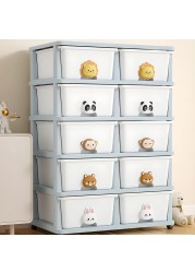 COZY NEST Multi-Layer Plasti Drawer Storage Cabinet Clothes Organizer Rolling Toy Box With Wheels For Kitchen Container Box,Bath,Living Room,Office