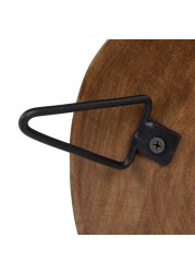 Creative CoOp Decorative Paulownia Wood Pedestal Dark Brown