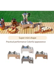 OMEGA 5 Powerful Portable Mini Gas Stove for Camping - Brown