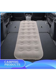 Manful Inflatable Mattress With Pump Portable Outdoor Air Mattress Foldable Single Thickened Flocking Mattress For Outdoor And Home