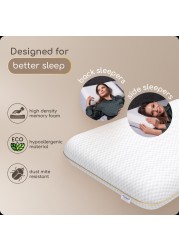 Comforto Classic, white with golden piping, 60*40*13Memory Foam Pillow, Orthopedic Pillow
