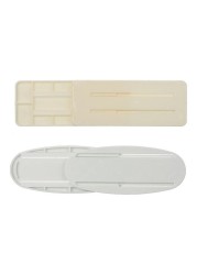 Generic Punch Free Plug Sticker Surge Protector Wall Mount Fixing Device Self Adhesive Power Plug Cable White 10.2*0.7*4cm