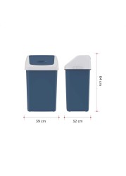 Cosmoplast Flip Top Waste Bin 46L