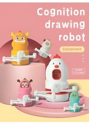 Drawing Robot Toy for Kids Educational Art Toy with Drawing Cards &amp; Automatic Step by Step Drawing Guide Perfect Learning Tool for Creativity, Motor Skills &amp; Fun