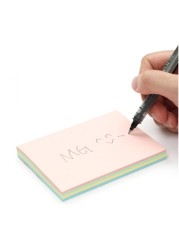 Aiwanto 2Pack Memo Paper Sticky Notes Memo Pad Set For School, Office &amp; Home (100 Sheets Per Pack)