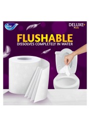 Fine Deluxe Plus Toilet Paper Roll 4 Ply 140 Sheets 9 Rolls