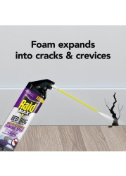 Raid Max Bed Bug Crack Crevice Extended Protection Foaming Spray Kills Bed Bugs for up to 8 weeks on Laminated Woods and Surfaces 175 oz