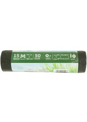Earth Choice Quick Tie Drawstring Black 15 Garbage Bags