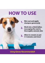 DeSkunk Odor Destroying Shampoo for Dogs 32 oz Formulated with Powerful DeGreasers Skunk Odor Remover for Pets Carpet Furniture and More Removes Skunk Smell Fast Clear FG00065