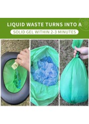 Portable Toilet Powder Outdoor Toilet Neutralize OdorFastActing Gel Safe Easy to use Emergency Toilet Chemicals Degradable Go with Porta Potty for Camping 1 Pack