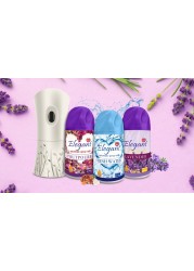 Elegant Automatic Spray REFILL &ndash; Spring Blossom &ndash; 300ML &ndash; Pack of 3, Triple Pack (300ML x 3 Pcs) &ndash; Air Freshener REFILL for Home And Bathroom, Made With ESSENTIAL OILS