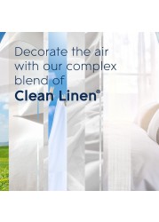 Glade PlugIns Refills Air Freshener Scented and Essential Oils for Home and Bathroom Clean Linen 201 Fl Oz 3 Count