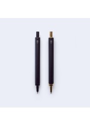 HMM Pencil 07mm Mechanical Lead Pencil for Office School Ideal for Drawing Writing Drafting Balanced Durable Aluminum Brass Design Black Gold