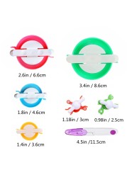 Pompom Maker Kits Pom pom Knitting Loom Kit Fluff Ball Weaver Needle Craft DIY Knitting Crochet Craft Tool Kit 6PS Pompom Maker 1PS Scissors 7