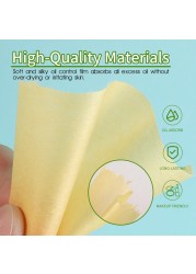 300 Sheets Blotting Paper HNYYZL Oil Absorbing Sheets for Oily Skin Oil Control for Face Makeup Blotting Paper Natural Oil Absorbing Facial Blotting Sheets for Oily Skin Care Pack of 3