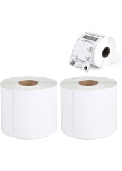 [2 Rolls, 700 Labels] 4&quot;x6&quot; Direct Thermal Shipping Label Compatible with Zebra Printers, Blank Shipping Labels for Amazon FBA,UPS, USPS, Fedex, DHL, Endicia, eBay (2 Roll - 700 Labels)