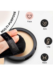 6 Pcs Triangle Powder Puff with 2 Travel Cases Setting Powder Puffs for Face Velour Makeup Puff for Loose Powder Body Powder Blender Sponge Foundation Blending Sponges Beauty Tools