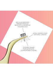 KISS imPRESS False Eyelashes Lash Clusters Falsies Elegant Volume 12mm14mm Includes 12 pieces of prebonded lashes Contact Lens Friendly Easy to Apply Reusable Strip Lashes