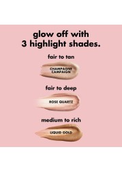 elf Halo Glow Highlight Beauty Wand Liquid Highlighter Wand For Luminous Glowing Skin Buildable Formula Vegan CrueltyfreeChampagne Campaign